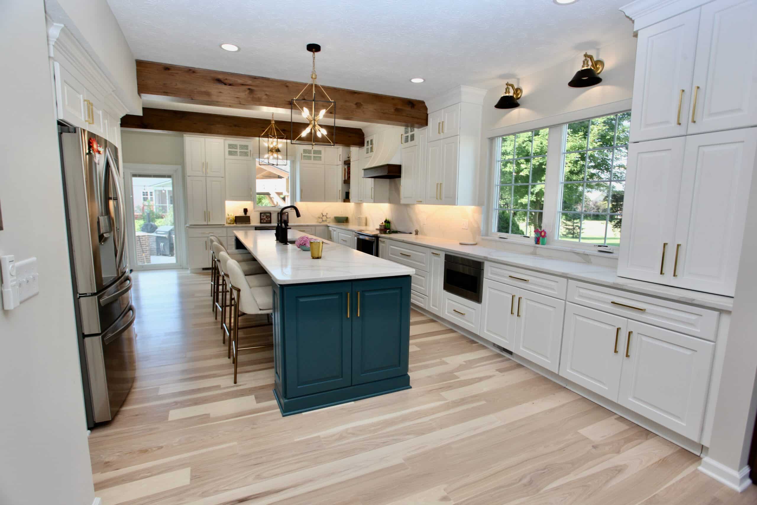 Transitional Farmhouse Kitchen Remodel by Booher Remodeling Company project photo